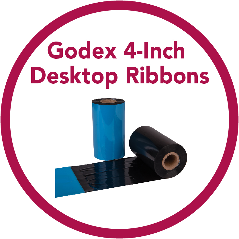 Godex 4-Inch Desktop Ribbons